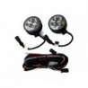 PAREJA DE LUCES LED REDONDAS 24W 8,3 CM