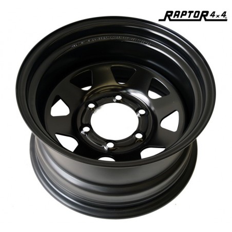 RUEDA RAPTOR 4X4 8X15 ET-30 TOYOTA NISSAN NEGRO
