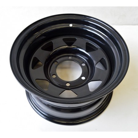 LLANTA DE ACERO TYREX 8X15 -30 NEGRO PARA TOYOTA / PATROL