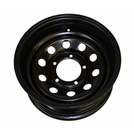 LLANTA DE ACERO TYREX 10X16 ET -44 MODULAR NEGRA PARA TOYOTA NISSAN