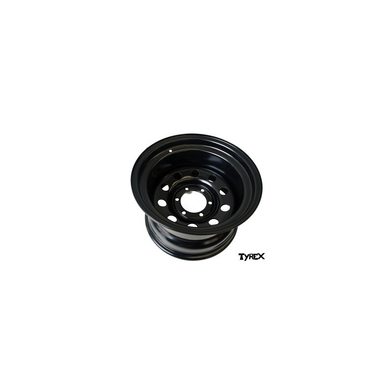 LLANTA DE ACERO TYREX 10X15 ET -44 NEGRA PARA TOYOTA NISSAN