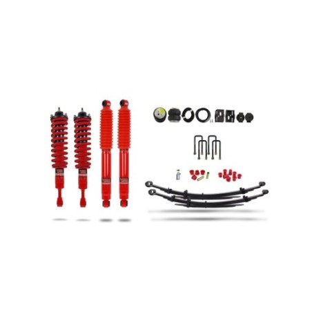 Kit de suspensión completo premontado reforzado +40mm / 150kg con balonas neumáticas Toyota Hilux Revo - Pedders