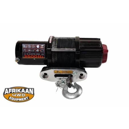 Cabrestante 3500 LBS / 1587 kg 12V con Cable de Plasma Afrikaan