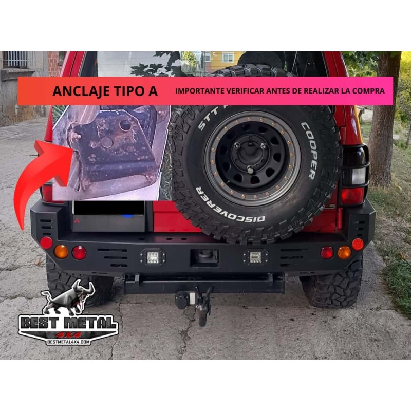 PARAGOLPES METÁLICO MITSUBISHI MONTERO V20 TRASERO (M1)