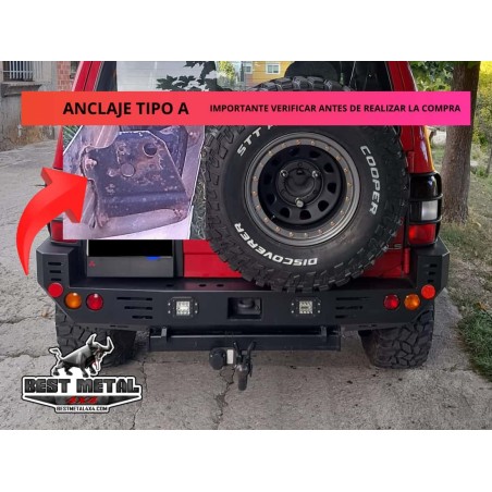 PARAGOLPES METÁLICO MITSUBISHI MONTERO V20 TRASERO (M1)