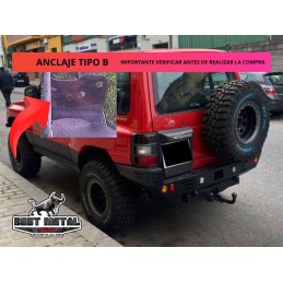 PARAGOLPES METÁLICO MITSUBISHI MONTERO V20 TRASERO (M1)